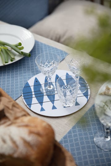 Prickruta placemat 34x45 cm 2-pack - Blue - Almedahls