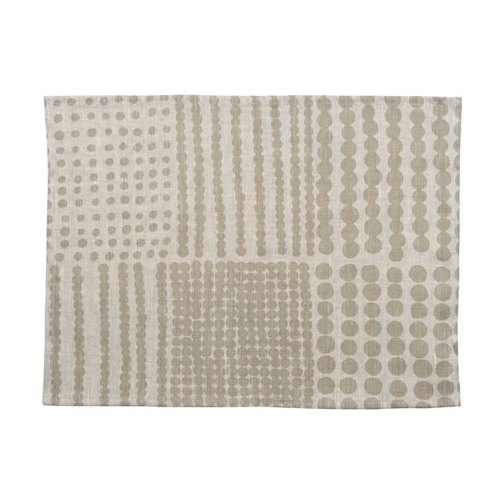 Pricktyg placemat 34x45 cm - Natural-taupe - Almedahls