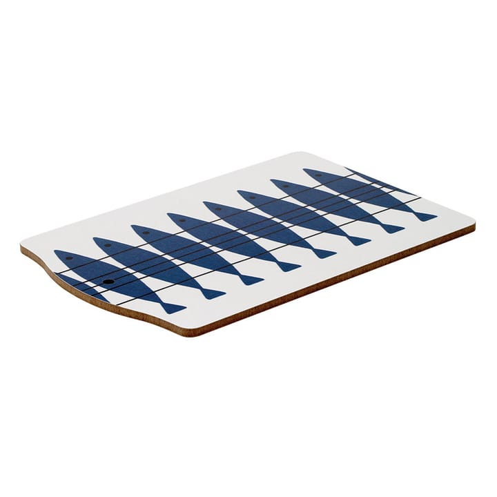 Sill serving board, white-blue Almedahls