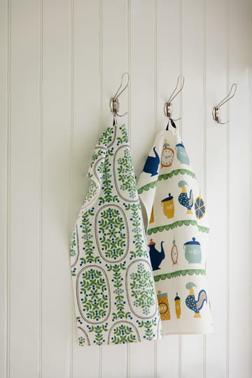 Time kitchen towel 47x70 cm - Blue-yellow - Almedahls