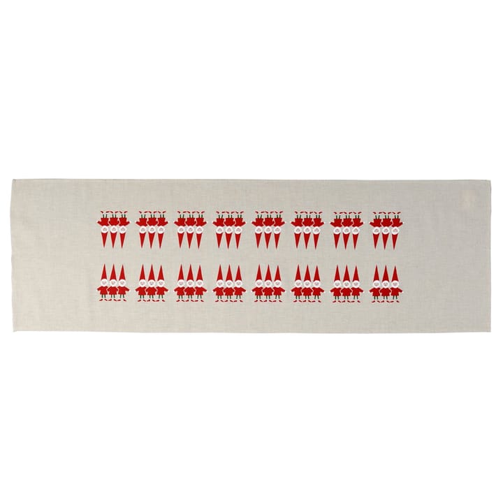 Tomtenisse table runner - red santas - Almedahls