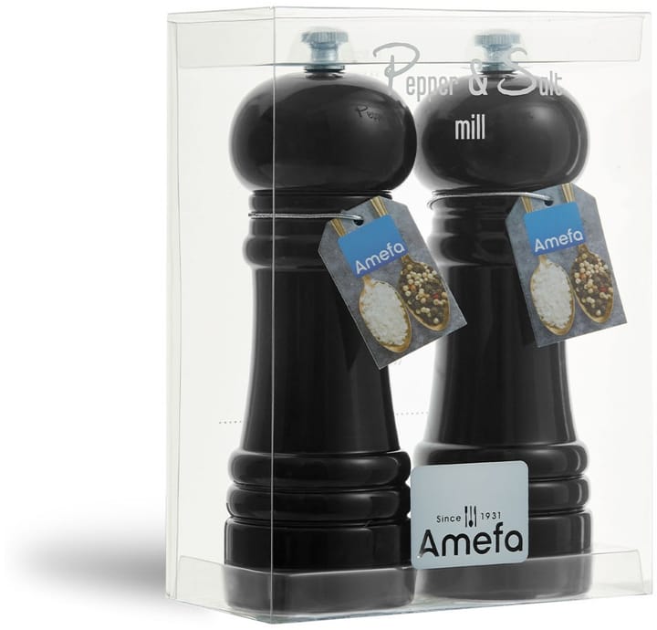 Amefa salt & pepper mill 2 parts, Black Amefa