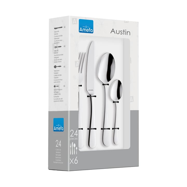 Austin cutlery set 24 pieces, Stainless steel Amefa