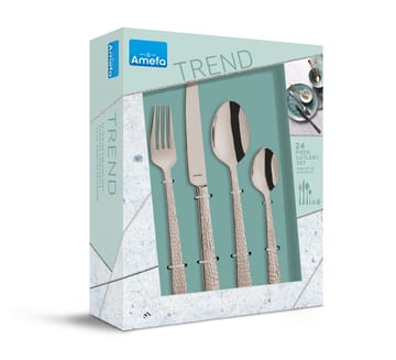 Felicity cutlery set 24 pieces - Rosé champagne - Amefa