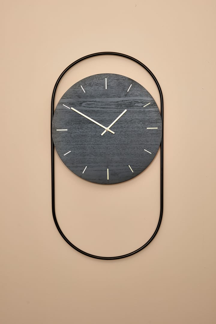 A-Wall wall clock 41x76 cm, Black-brass Andersen Furniture