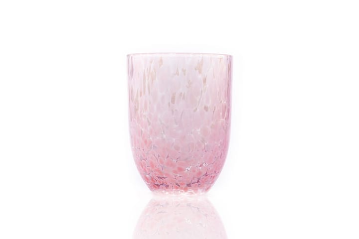 Confetti Drinking glass 25 cl, Pink-light blue Anna Von Lipa