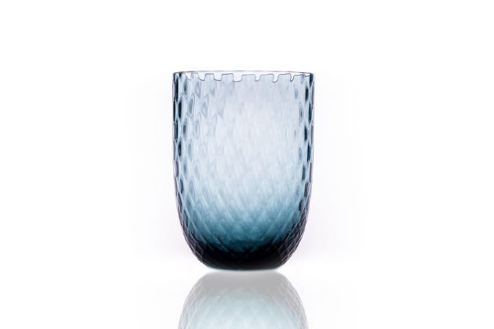 Harlequin drinking glass 25 cl, Blue smoke Anna Von Lipa