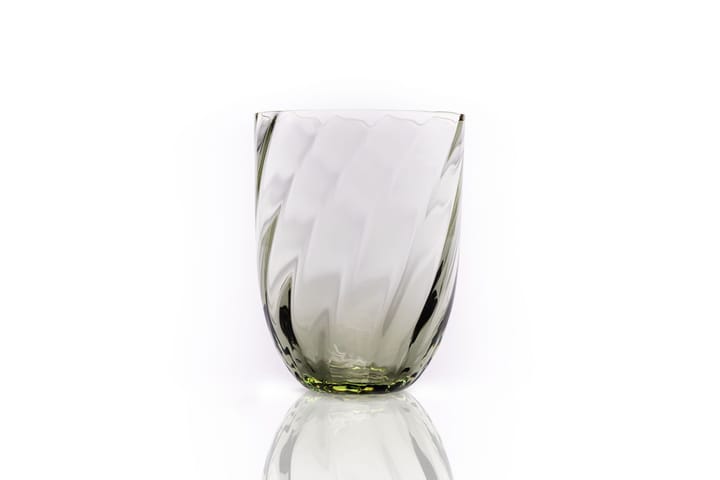 Swirl drinking glass 25 cl, Olivegreen Anna Von Lipa