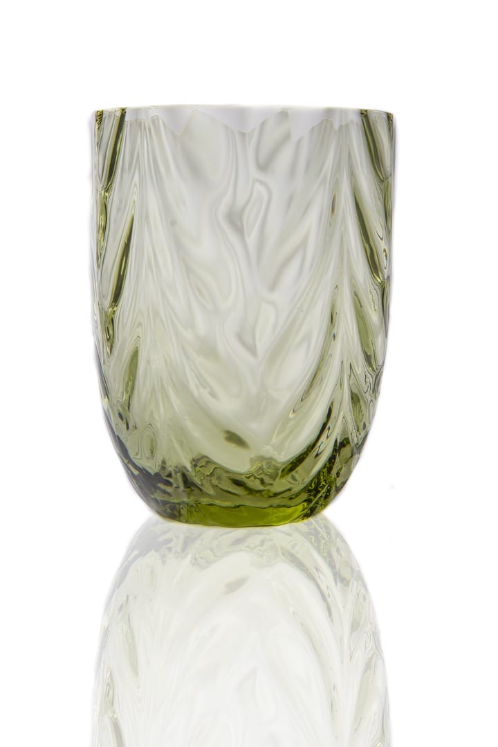 Wave drinking glass 25 cl - Olivegreen - Anna Von Lipa