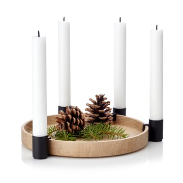 Luna candleholder - oak-black - Applicata