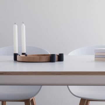 Luna candleholder - oak-black - Applicata