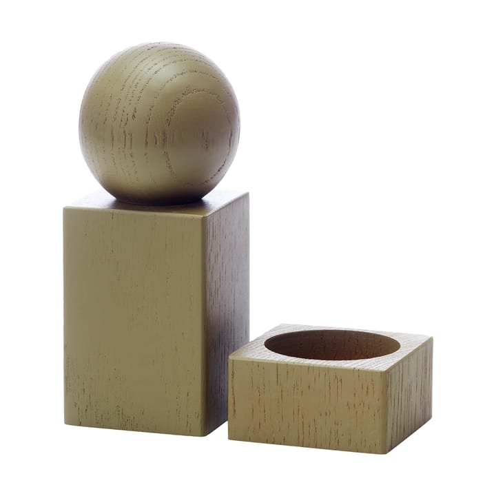 Twist spice grinder and salt bowl - Olive green - Applicata