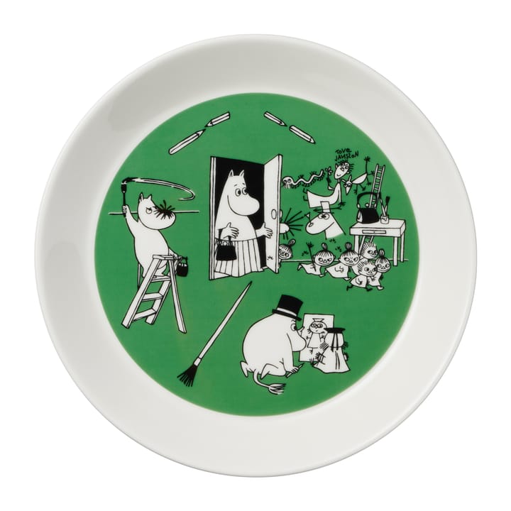 Drawing & Christmas Moomin plate 2 pieces, Ø19 cm Arabia