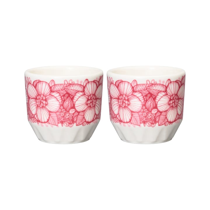 Huvila egg cup 2-pack, Pink-white Arabia