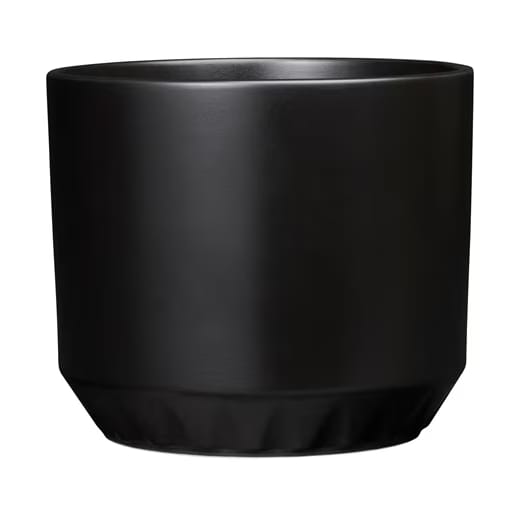 Ilona flower pot Ø14x12 cm, Matt black Arabia