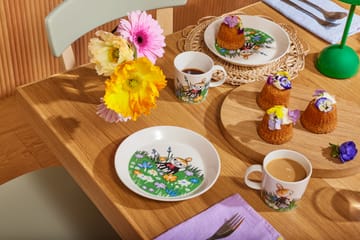 Little My and meadow Moomin plate - White-multi - Arabia