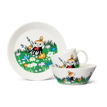 Little My and meadow Moomin plate - White-multi - Arabia