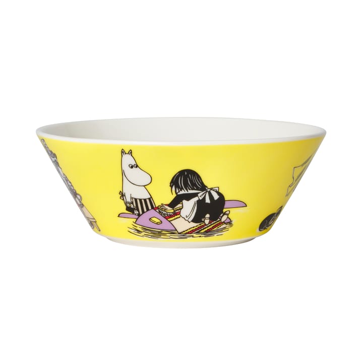 Misabel yellow Moomin bowl, yellow Arabia