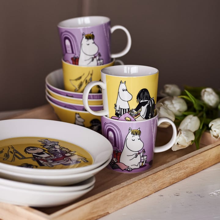 Misabel yellow Moomin mug, 30 cl Arabia