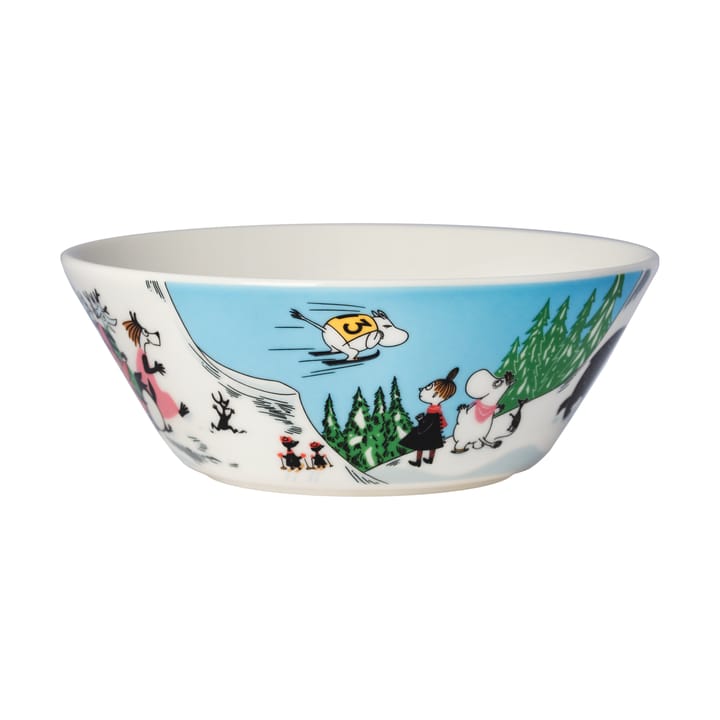 Moomin bowl winter 2024 Ski jumping, Ø15 cm Arabia