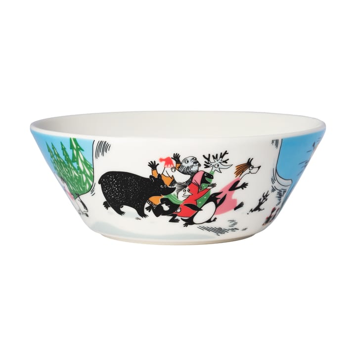 Moomin bowl winter 2024 Ski jumping, Ø15 cm Arabia