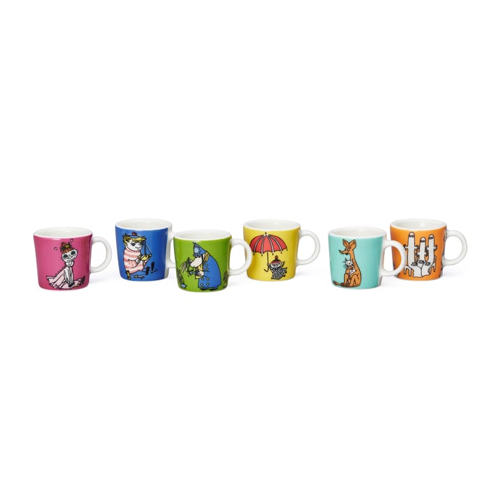 Moomin mini mugs 6-pack Thrid classic, Multi Arabia