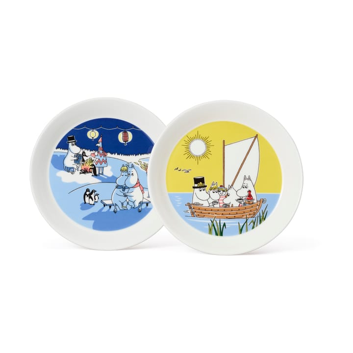 Moomin plate Bonfire & Sailing 2 parts, 19 cm Arabia