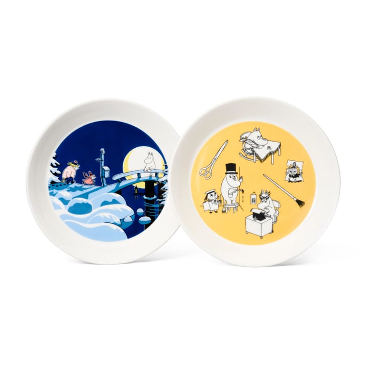 Moomin plate set Office & Winternight - Ø19 cm - Arabia