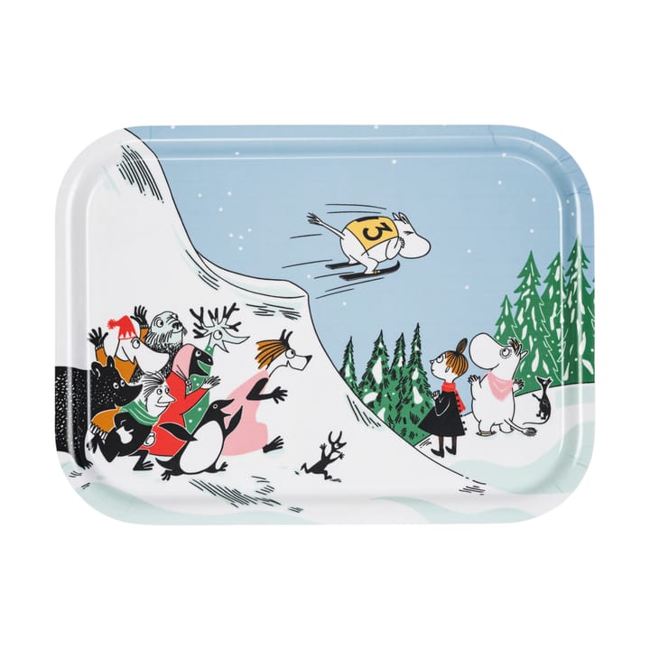 Moomin tray 27x20 cm, Ski jumping Arabia