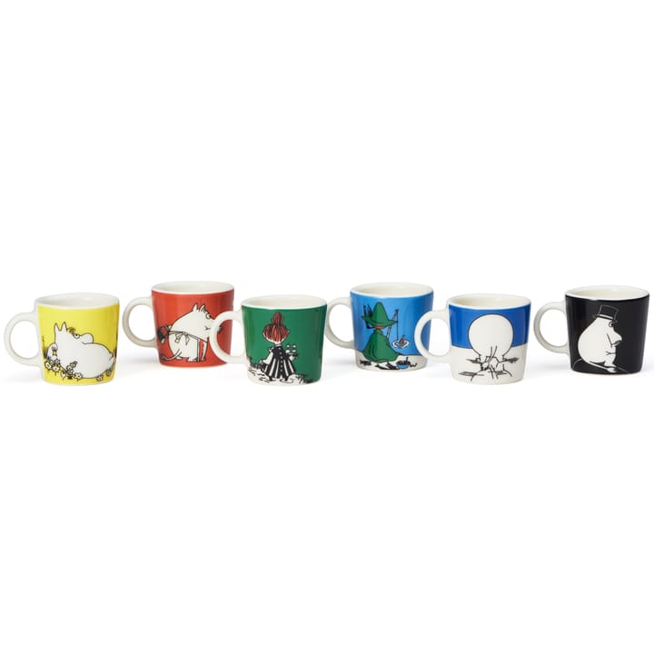 Mumin mini mugs 6-pack Första classic, Multi Arabia