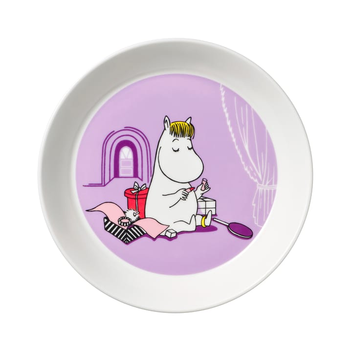 Snorkmaiden purple Moomin plate - purple - Arabia