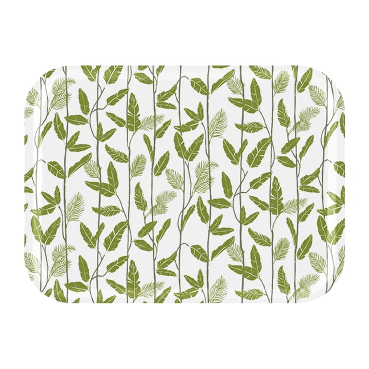 Mougli Green tray 20x27 cm, Green-white Åry Home