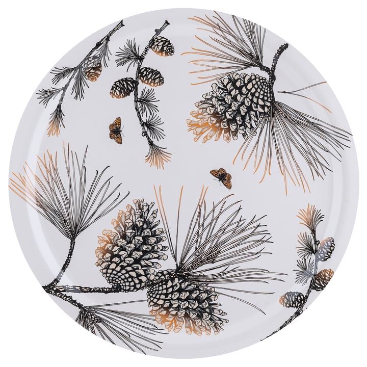 Pine Cone tray  Ø 49 cm, Cotton white Åry Home