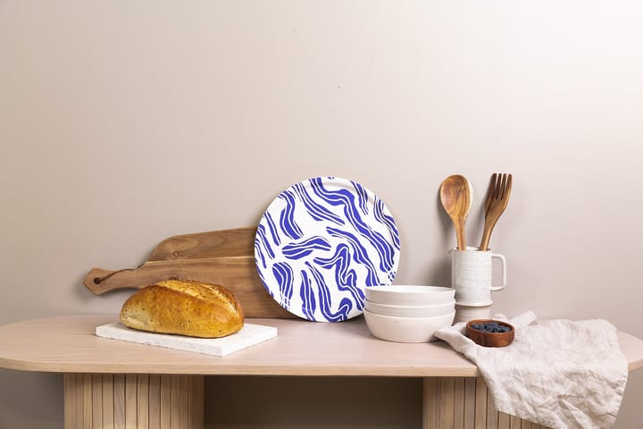 Sudd tray Ø38 cm, Blue-white Åry Home