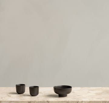 New Norm bowl on foot Ø12 cm - Dark glazed - Audo Copenhagen