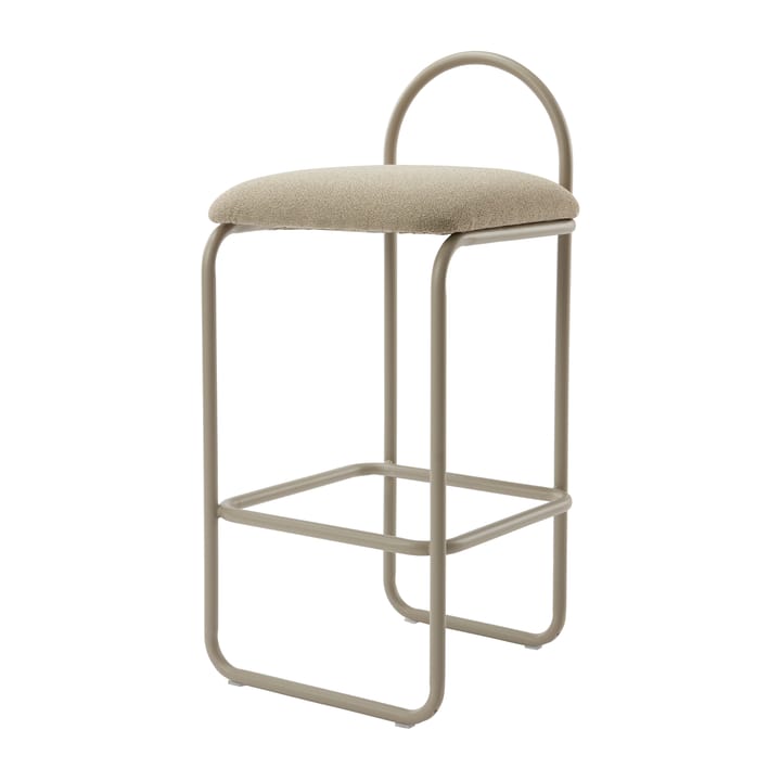 Angui bar stool bouclé, Taupe AYTM