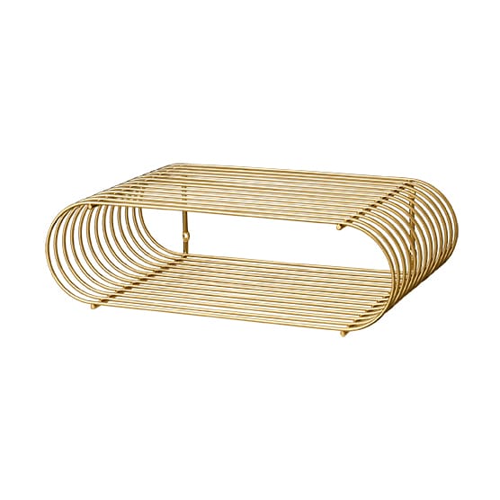 Curva shelf, brass AYTM