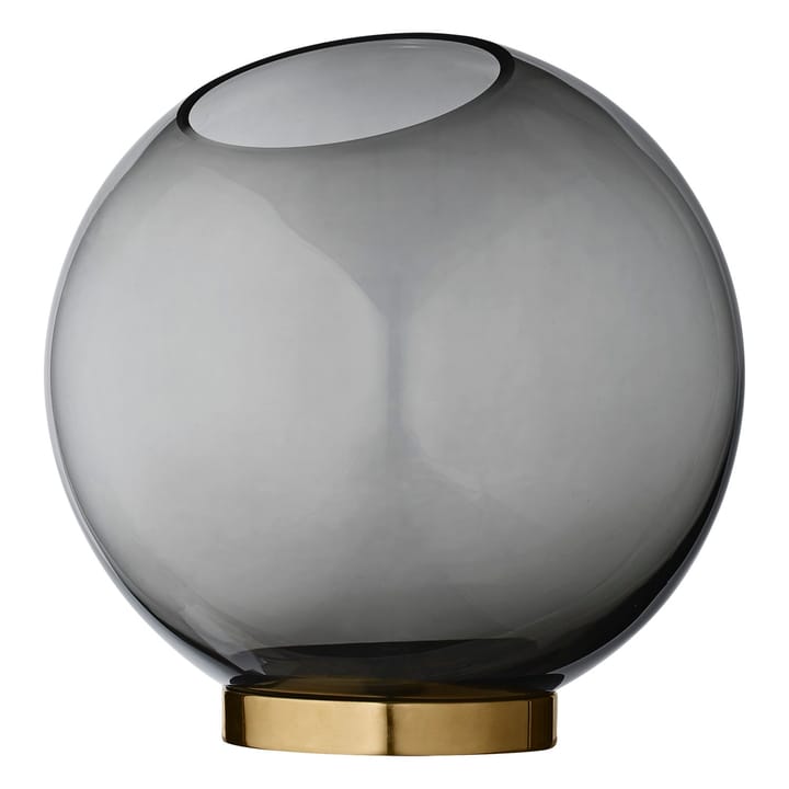 Globe vase large, black-brass AYTM