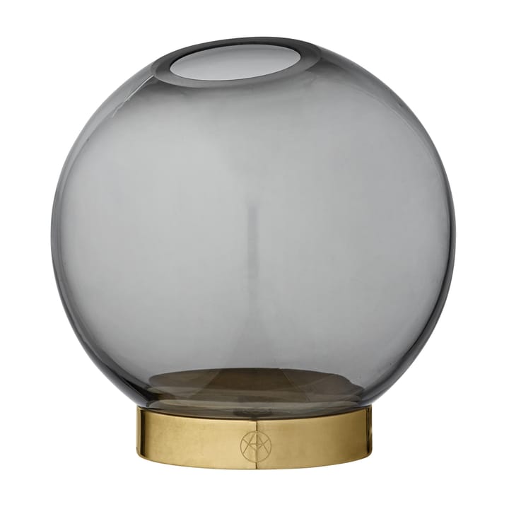 Globe vase small, black-brass AYTM