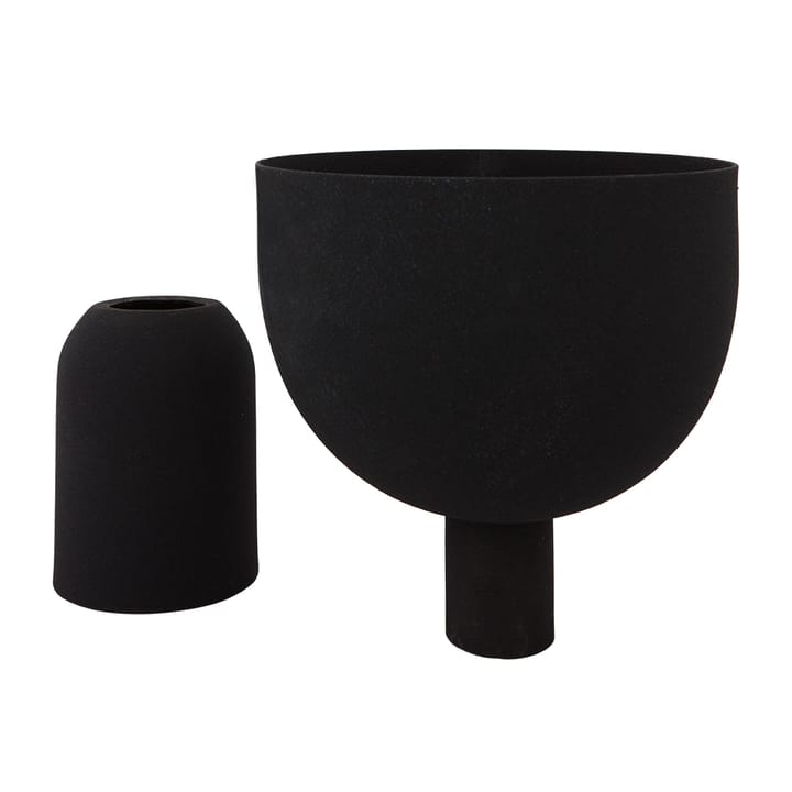 Torus flower pot Ø17 cm, Black-black AYTM