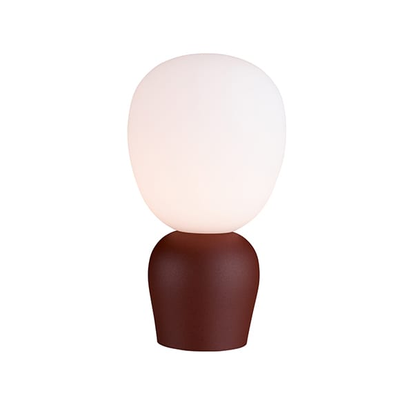 Buddy table lamp opalglass, dark rost (red-brown) Belid