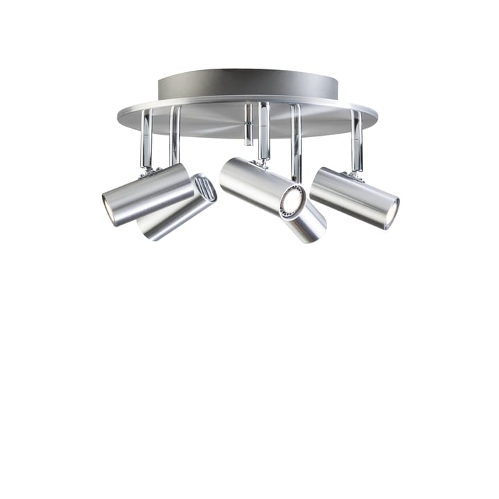 Cato 5-spot ceiling lamp, Aluminum Belid