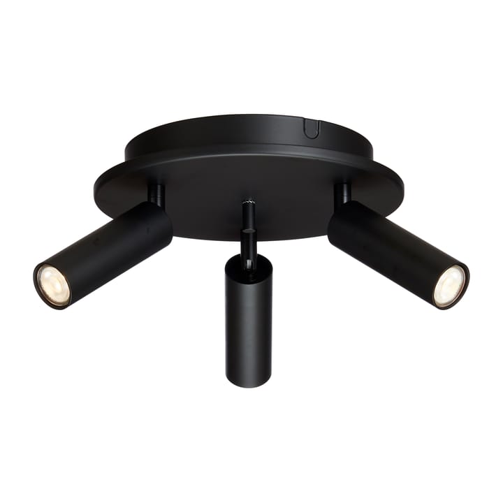 Cato Slim round spotlight rail 3, Matt black-LED Belid