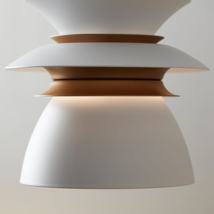 Diablo ceiling lamp Ø16.5 cm, Matte white-brass Belid