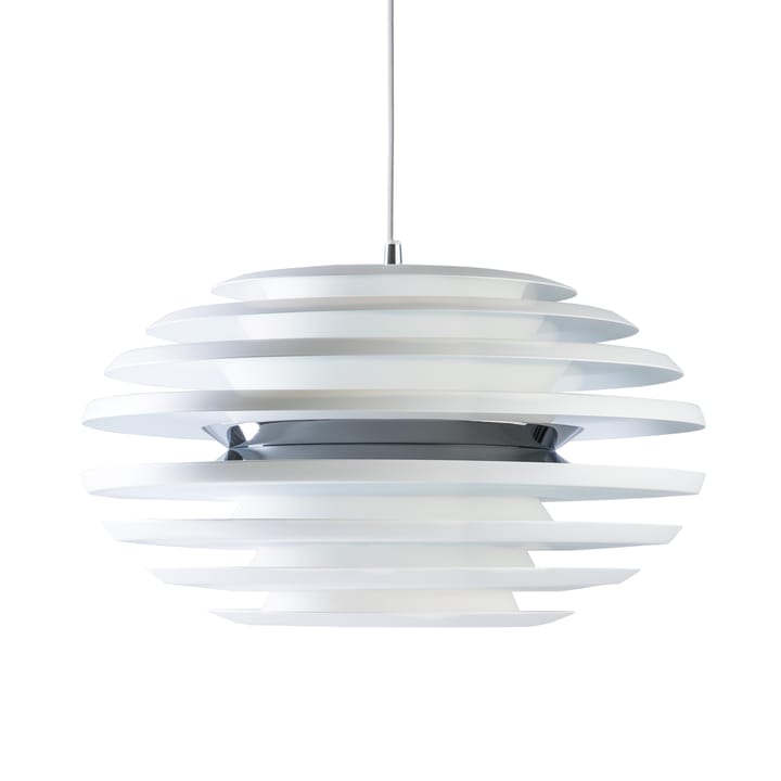 Ellipse ceiling lamp - matte white, chrome - Belid