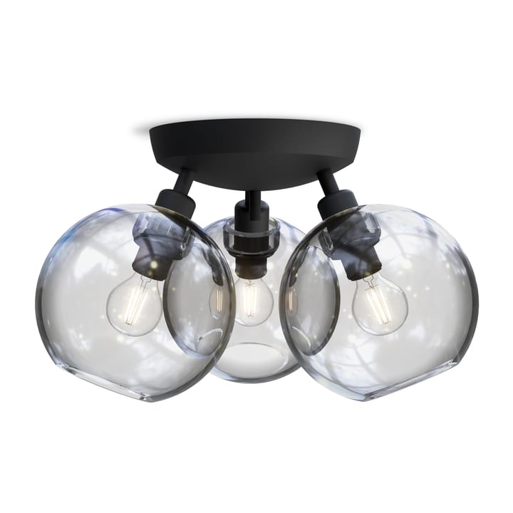 Gloria ceiling lamp Ø33 cm - Black-clear - Belid