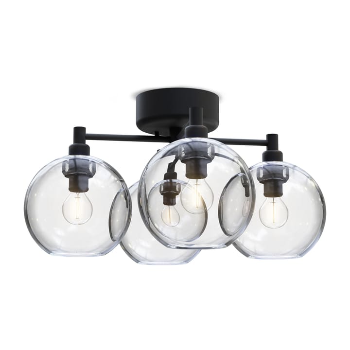 Gloria ceiling lamp - Black-clear - Belid