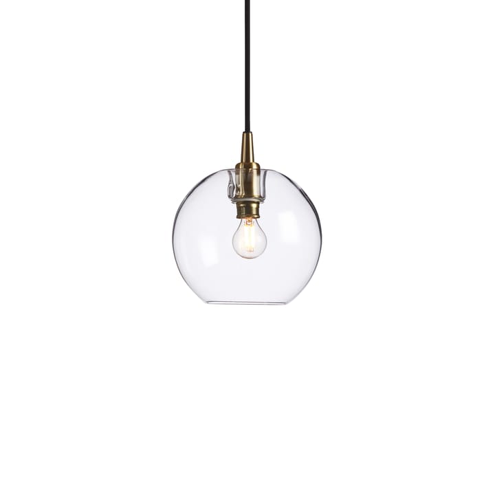 Gloria pendant lamp Ø19 cm, brass-clear glass Belid