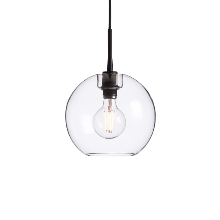 Gloria pendant lamp Ø26 cm - Black-clear glass - Belid