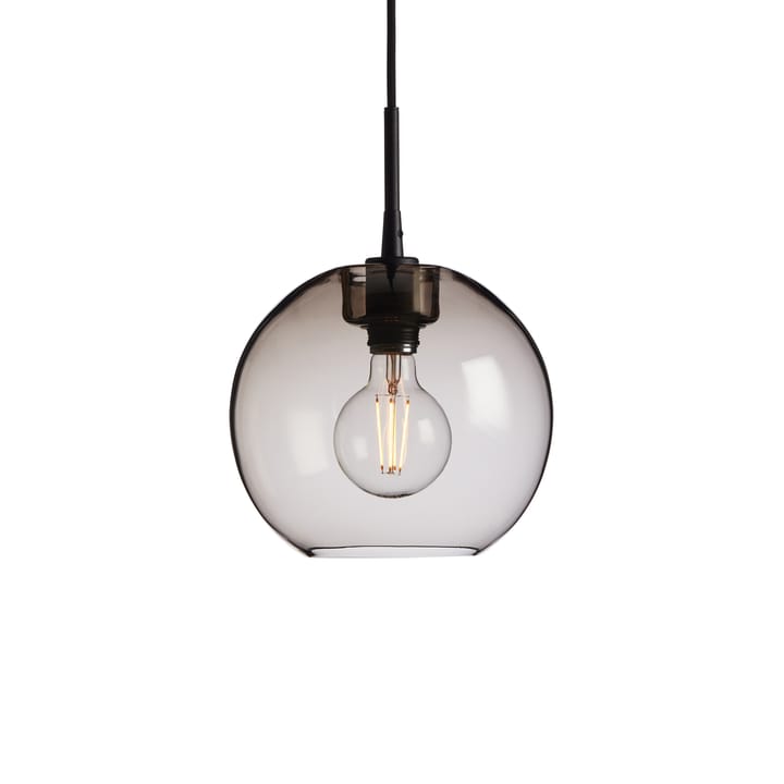 Gloria pendant lamp Ø26 cm, Black-smoke coloured glass Belid